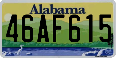 AL license plate 46AF615