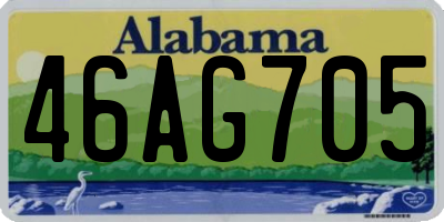 AL license plate 46AG705