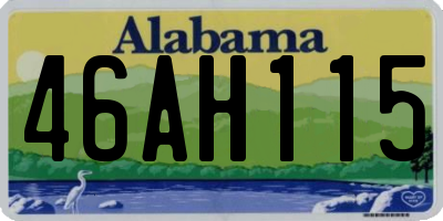AL license plate 46AH115