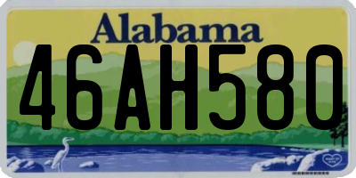 AL license plate 46AH580