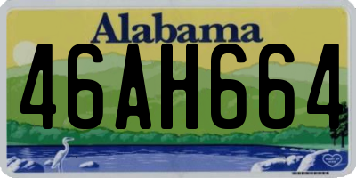 AL license plate 46AH664