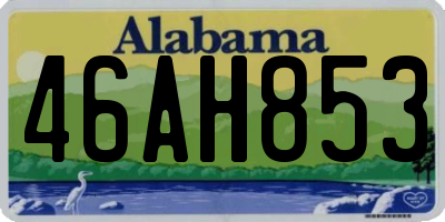 AL license plate 46AH853
