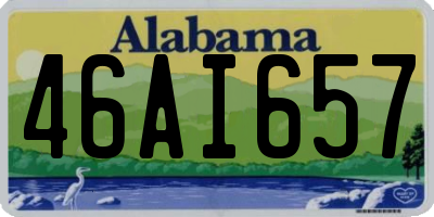 AL license plate 46AI657