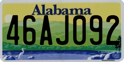 AL license plate 46AJ092
