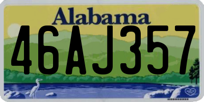 AL license plate 46AJ357