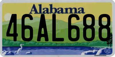 AL license plate 46AL688