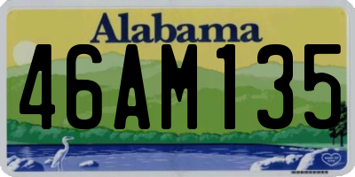 AL license plate 46AM135