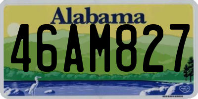 AL license plate 46AM827