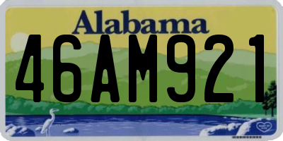 AL license plate 46AM921