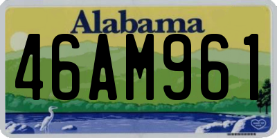 AL license plate 46AM961
