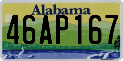 AL license plate 46AP167