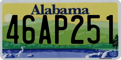 AL license plate 46AP251