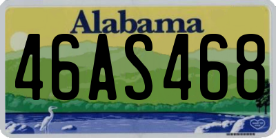 AL license plate 46AS468