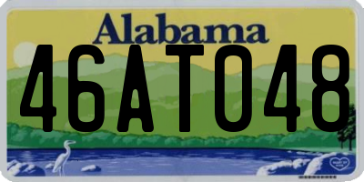 AL license plate 46AT048