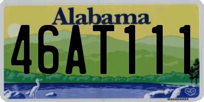 AL license plate 46AT111