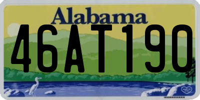 AL license plate 46AT190