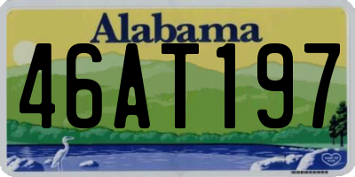 AL license plate 46AT197