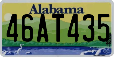 AL license plate 46AT435