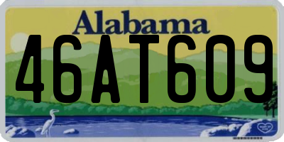 AL license plate 46AT609