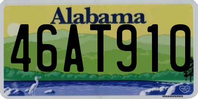 AL license plate 46AT910