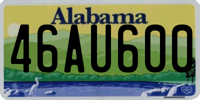 AL license plate 46AU600