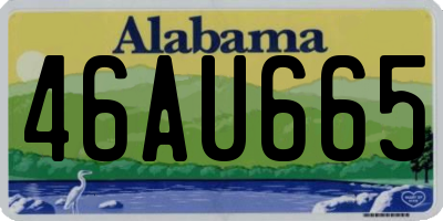 AL license plate 46AU665
