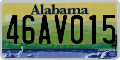 AL license plate 46AV015