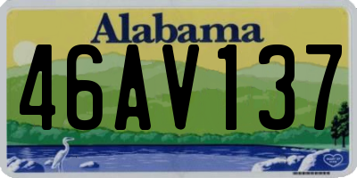 AL license plate 46AV137