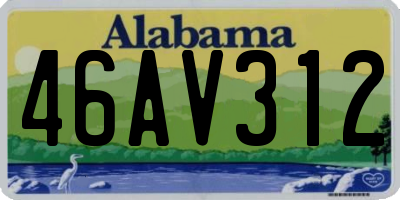 AL license plate 46AV312