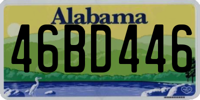 AL license plate 46BD446