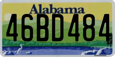 AL license plate 46BD484