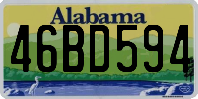 AL license plate 46BD594