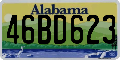 AL license plate 46BD623
