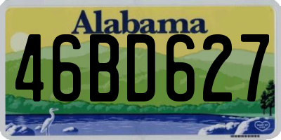 AL license plate 46BD627