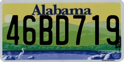 AL license plate 46BD719