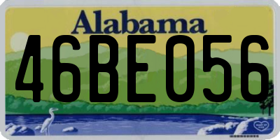 AL license plate 46BE056