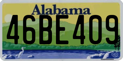 AL license plate 46BE409