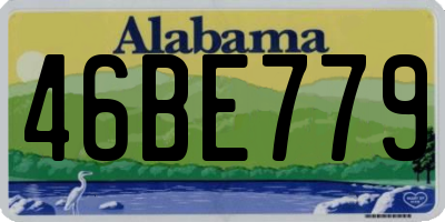 AL license plate 46BE779