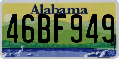 AL license plate 46BF949