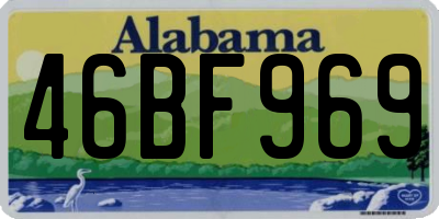 AL license plate 46BF969