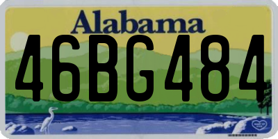 AL license plate 46BG484