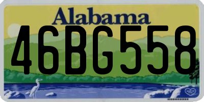 AL license plate 46BG558