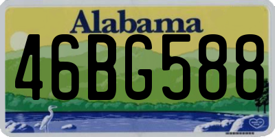AL license plate 46BG588
