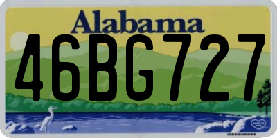 AL license plate 46BG727