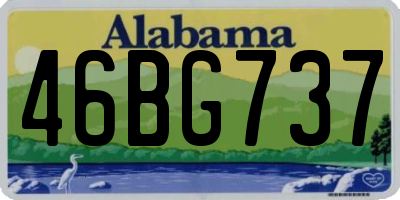 AL license plate 46BG737