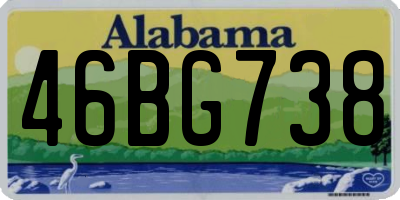 AL license plate 46BG738
