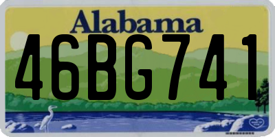 AL license plate 46BG741