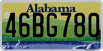 AL license plate 46BG780
