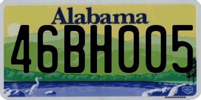 AL license plate 46BH005