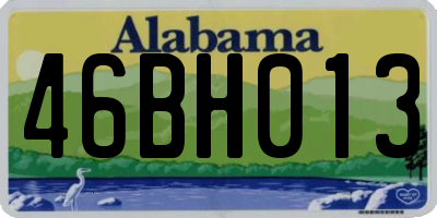 AL license plate 46BH013